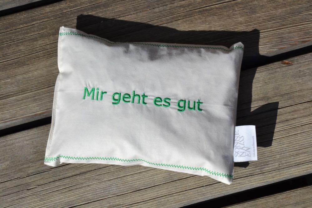 Mentalkissen: Kräuterkissen mit Spruch BIO
