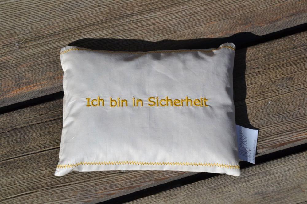 Mentalkissen: Kräuterkissen mit Spruch BIO